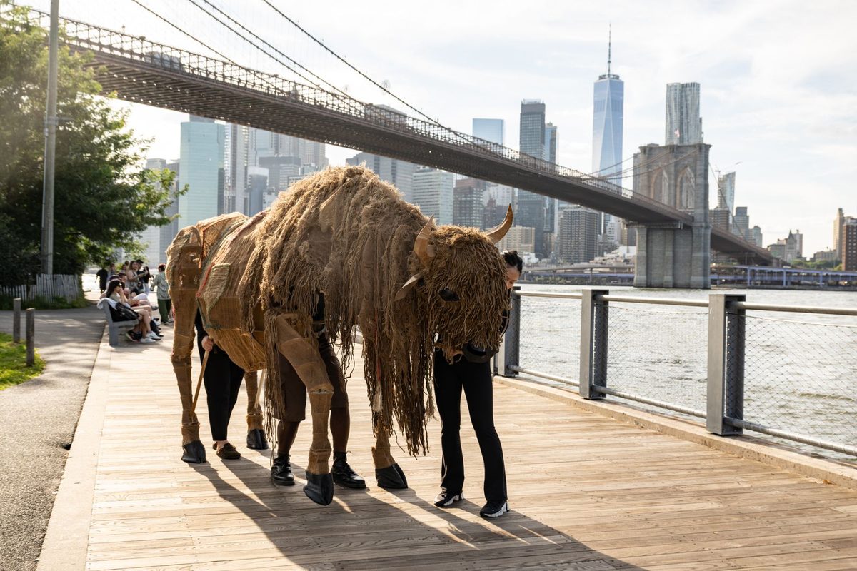 A Herd of 40 Life-Size Bison Puppets Will Stampede Through New York This Weekend to Honor Indigenous History and Resili…