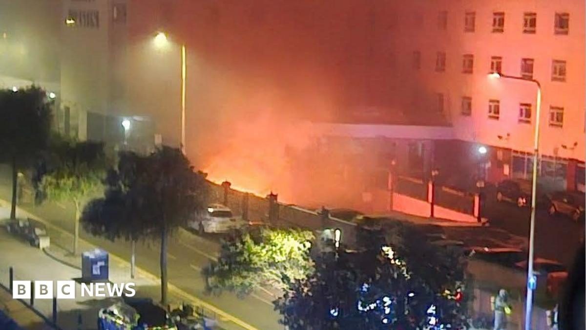 About 280 people evacuated after fire at seaside hotel