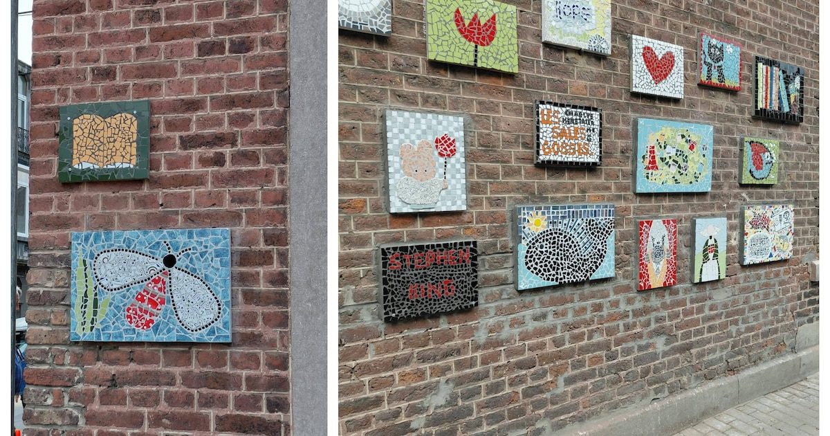 Liège : la bibliothèque d’Angleur se pare de nouvelles couleurs grâce à de nouvelles fresques