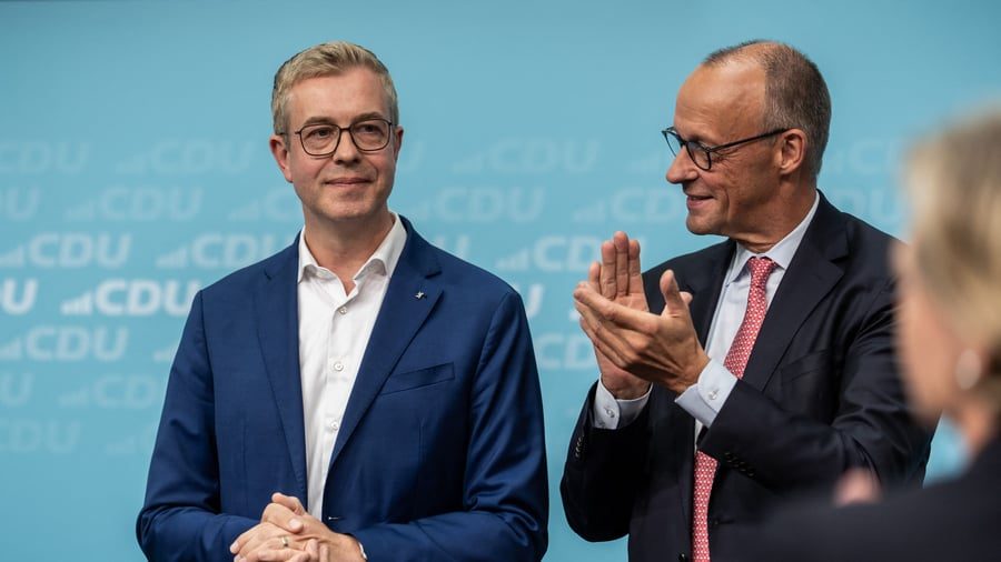 Wahlkampf in der Hauptstadt: Berliner Spitzenkandidat der CDU erfreut über handlungsfähige Bundesregierung