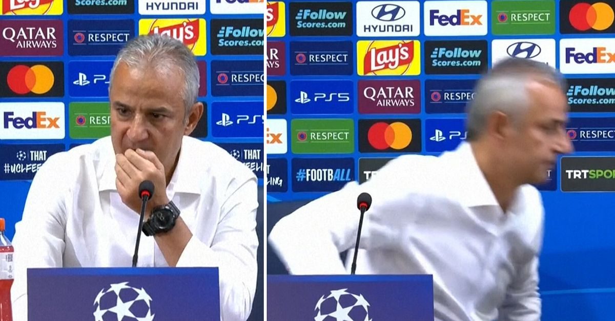 Här säger Fenerbahçes tränare upp sig på presskonferensen