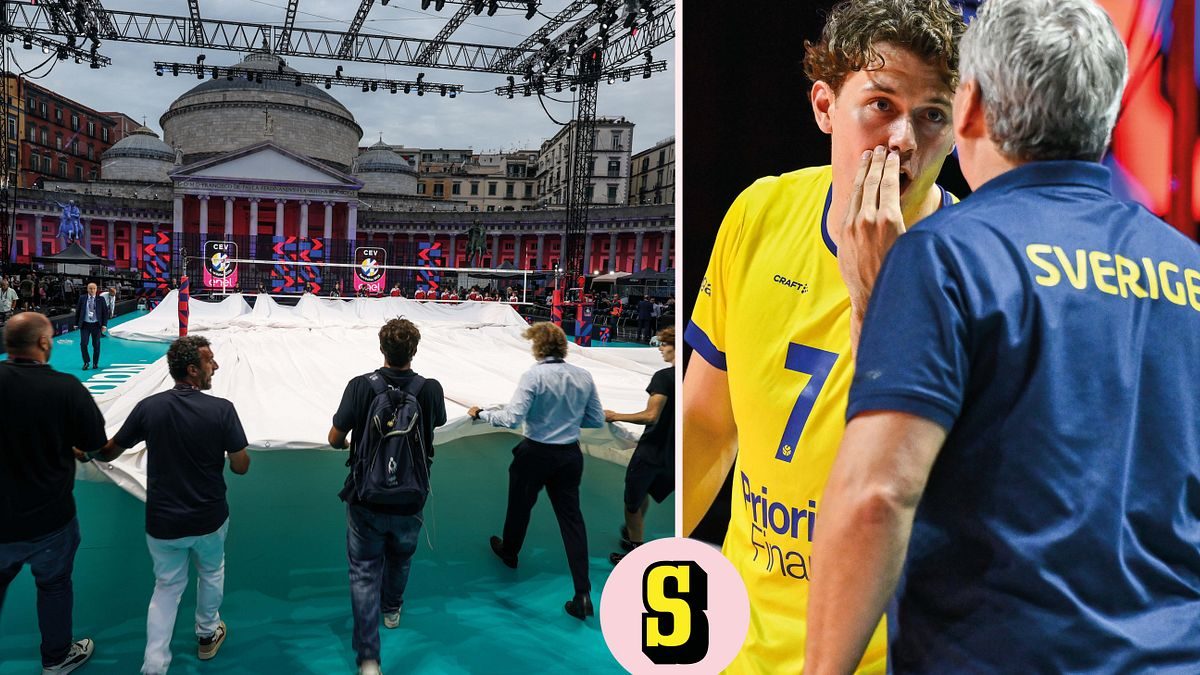 Sverige förlorade premiären efter regnkaos