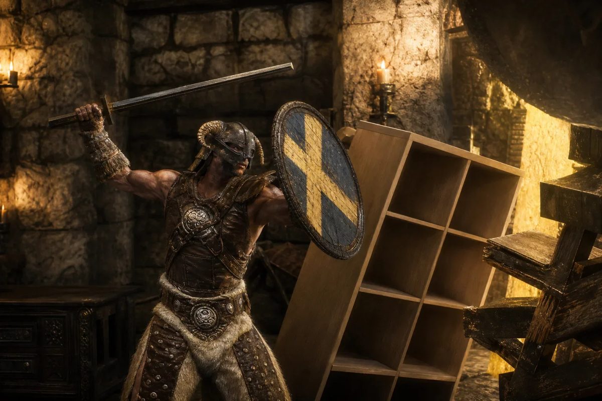 Ikea + Skyrim, ecco cosa fa la mod più strana del momento