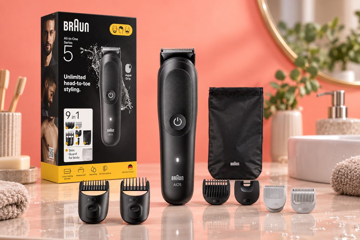Braun Serie 5 al 46%, un solo rifinitore per viso, capelli e corpo
