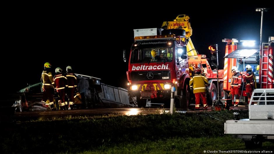 Several killed in coach crash in eastern Switzerland