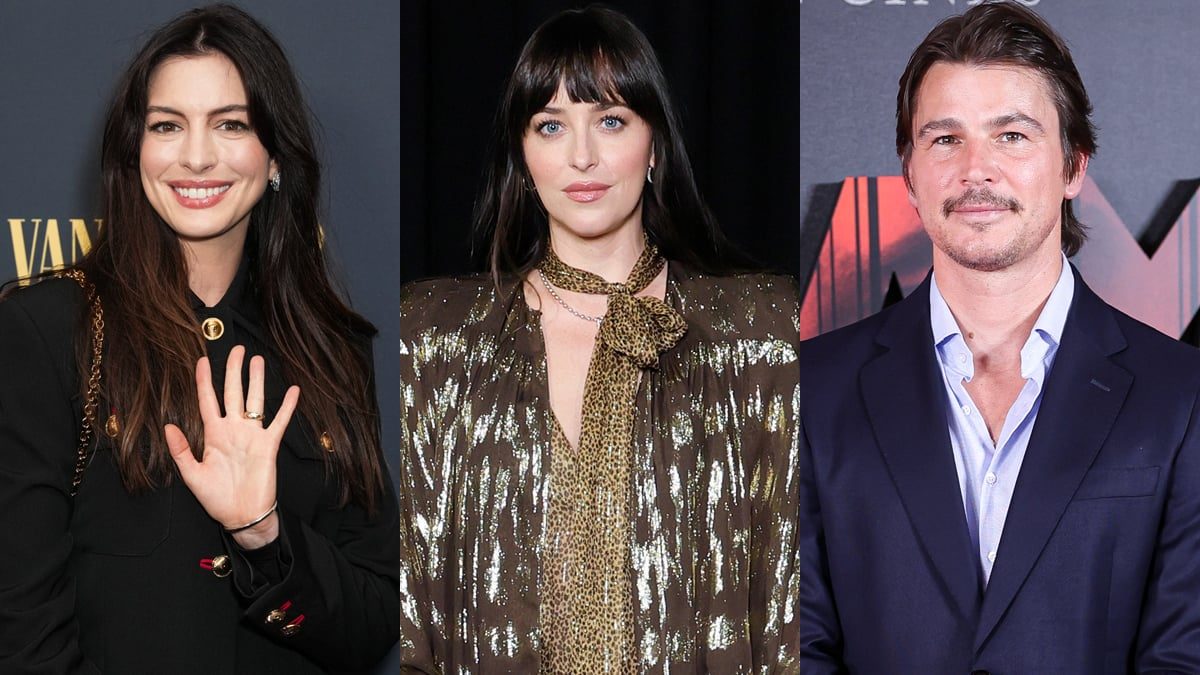Pregnant Anne Hathaway Joins Dakota Johnson & Josh Hartnett for ‘Verity’ Press Day in NYC