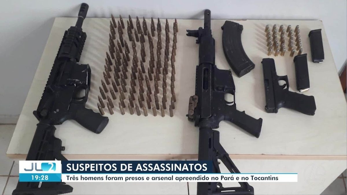 Polícia apreende fuzis e prende suspeitos de assassinatos durante operação no PA e TO
