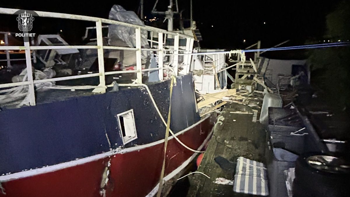 Mann skadet i eksplosjon i fiskebåt i Kristiansand