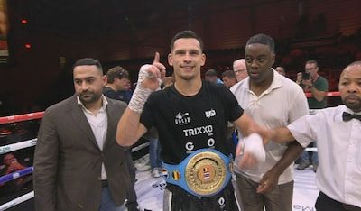Een lang titanengevecht kwam er niet: Michiel Partoens verlengt Benelux-titel na blessure en knock-out tegenstander