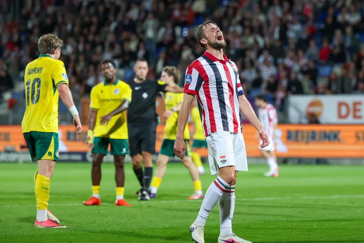 Willem II is hekkensluiter na late nederlaag tegen Fortuna Sittard