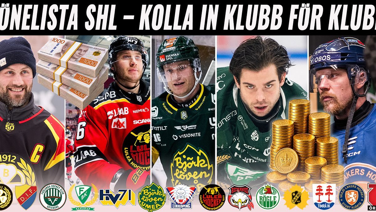 Lönelista 2026: Så mycket tjänar spelarna i SHL – se lag för lag