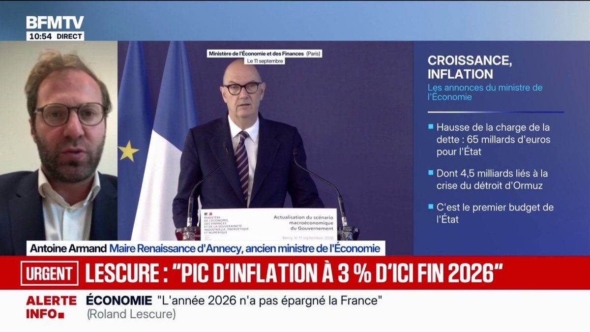 Prévisions de croissance revues à la baisse: "C'est une alerte économique majeure", estime Antoine Armand, ancien minis…