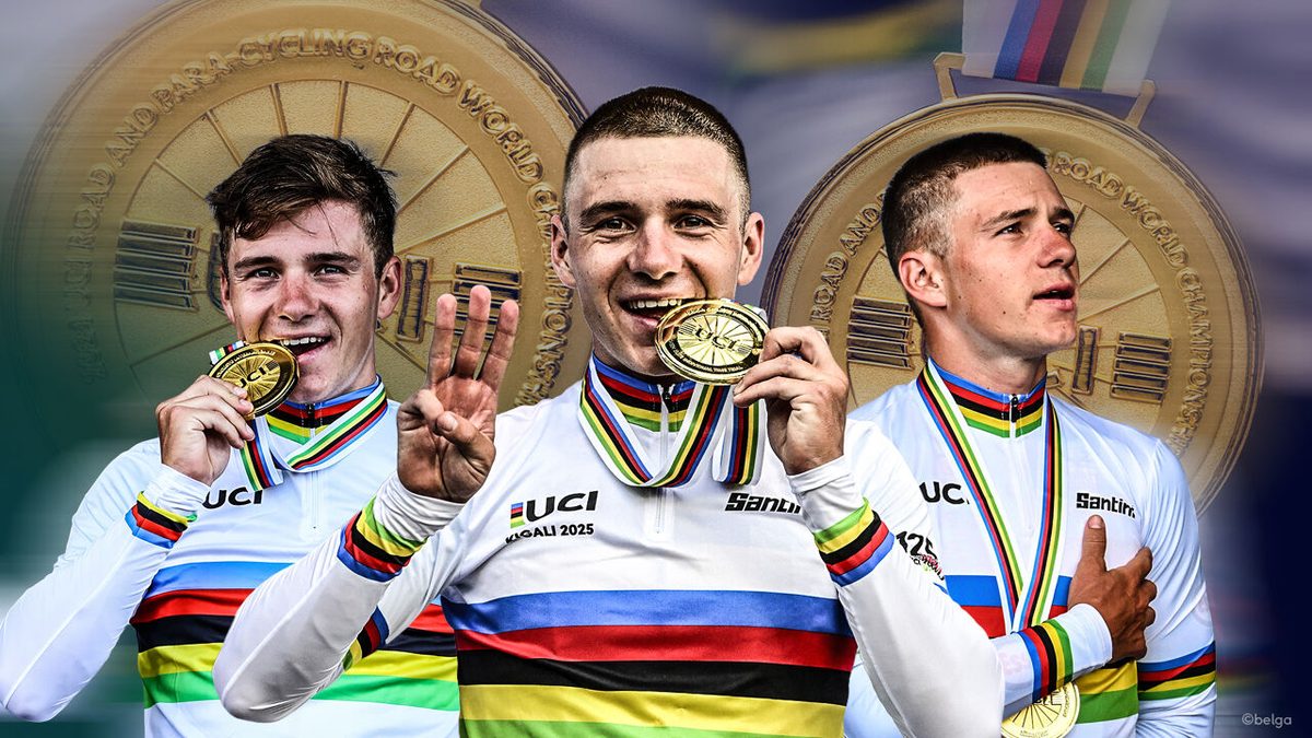 "Ik dacht echt: die tussentijd klopt niet": de tijdrittrilogie van Evenepoel door de ogen van de man die ze vanaf de 1e…