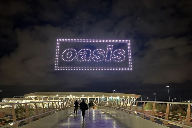 Oasis confirm 2027 Manchester tour date with massive drone display