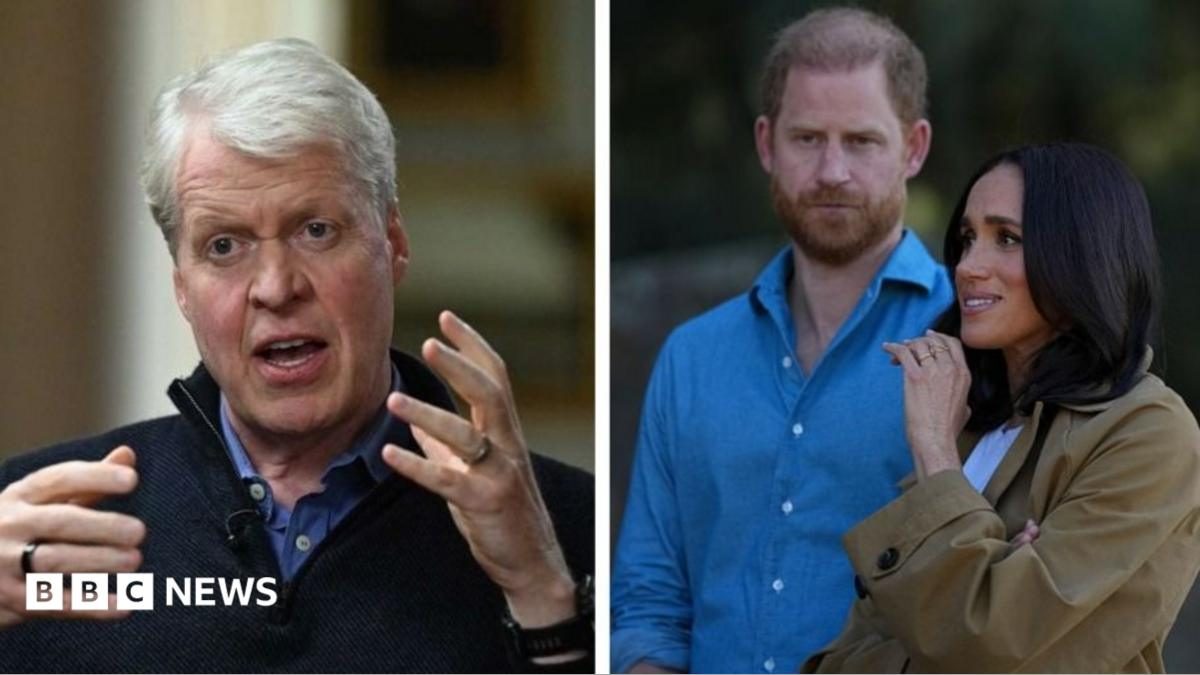 Harry and Meghan's media treatment echoes what happened to Diana, Earl Spencer tells BBC