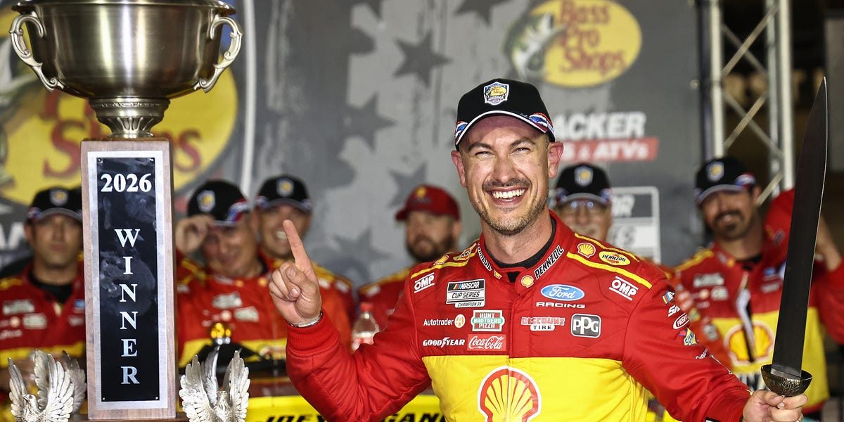 Joey Logano Steals a Win in NASCAR’s Bristol Night Race While His Teammate Throws Punches on Pit Road