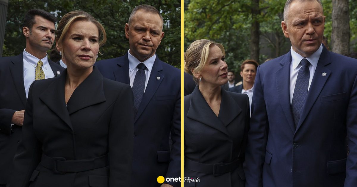 Eleganccy Marta i Karol Nawroccy. Przylecieli do Stanów Zjednoczonych