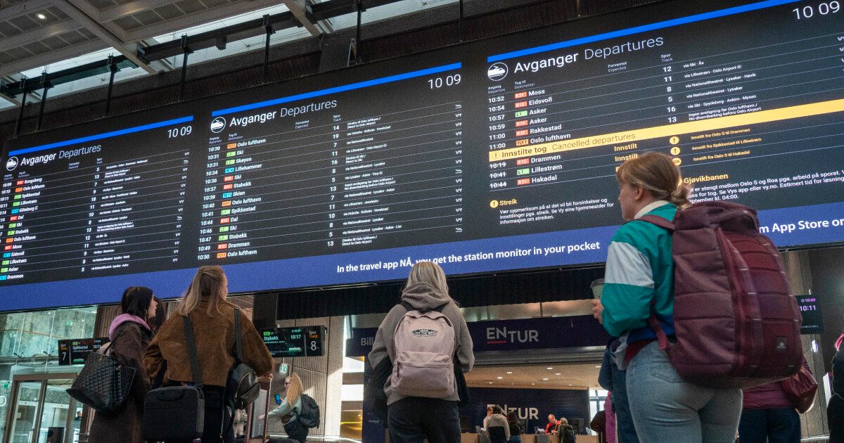 Togstreiken: 402 innstilte avganger søndag, mandag og tirsdag