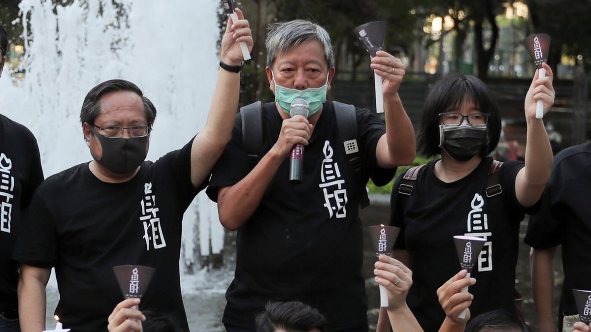 Hong Kong court sentences 3 Tiananmen vigil organizers to prison