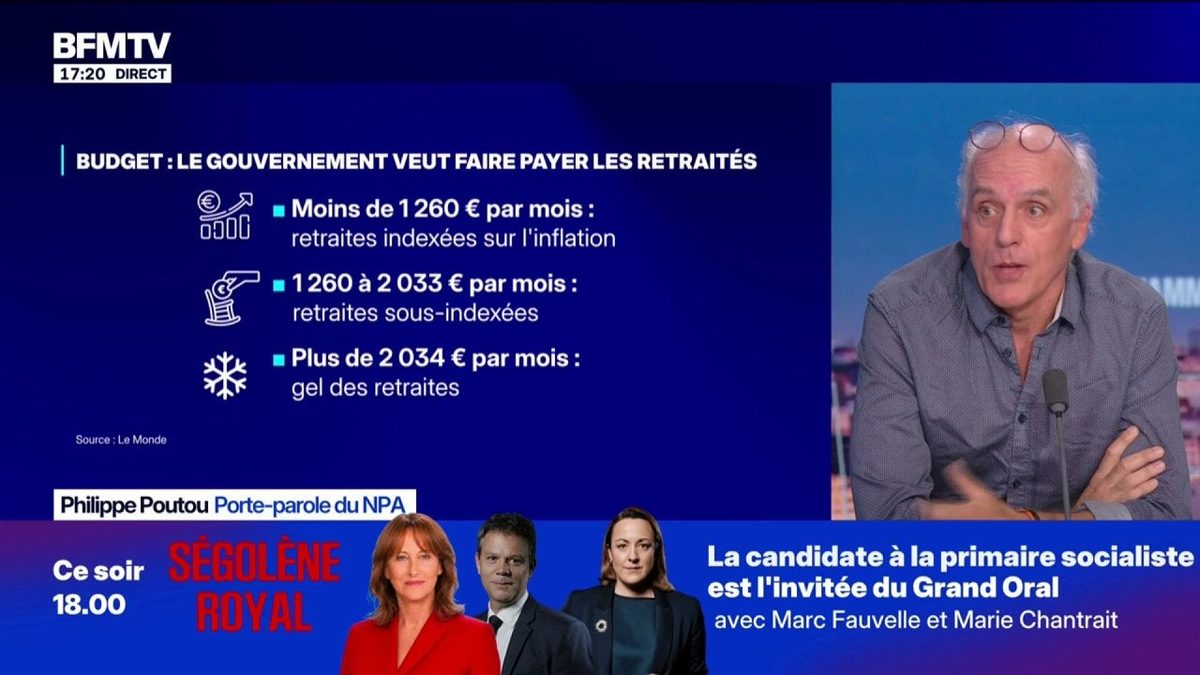 Budget, contribution des retraites: "C'est toujours le même discours qu'on entend depuis très longtemps", dénonce Phili…