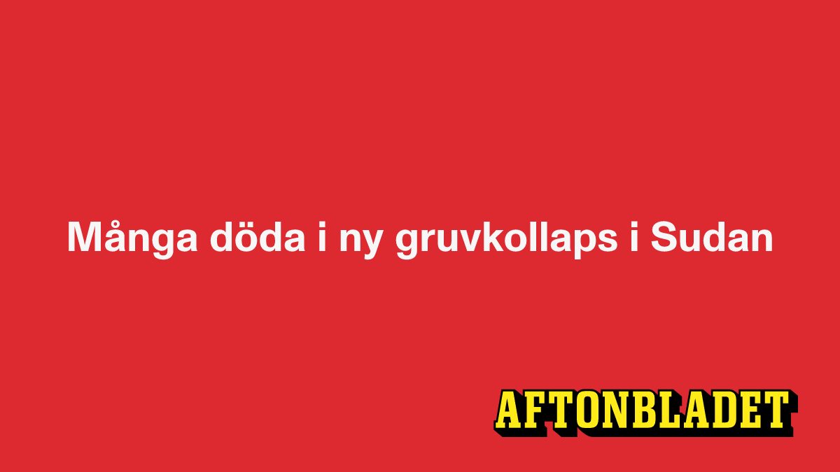 Många döda i ny gruvkollaps i Sudan