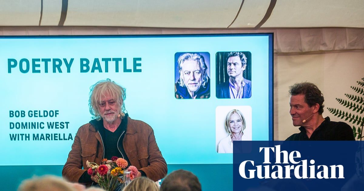 Dominic West backs ‘top shagger’ Byron in poetry battle with Bob Geldof