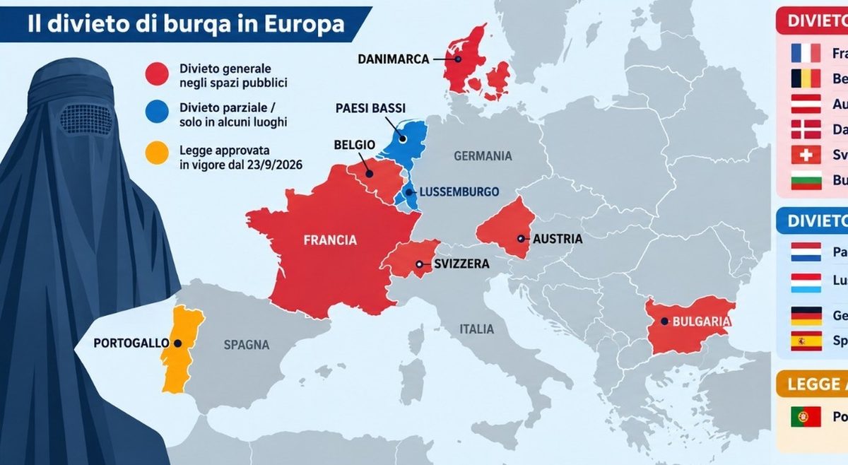 Divieto Burqa, ecco in quali Paesi: dalla Francia al Belgio, fino alle nuove norme in Portogallo