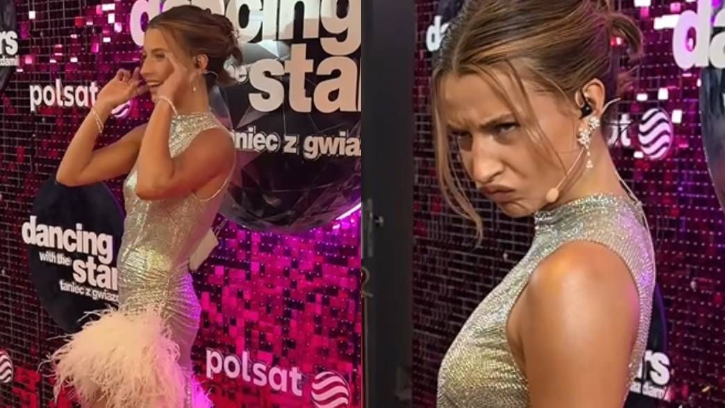 Julia Wieniawa kokieteryjnie do proszących ją o uśmiech fotoreporterów: "MI SIĘ ZAWSZE WYDAJE, ŻE JA SIĘ UŚMIECHAM" (WI…