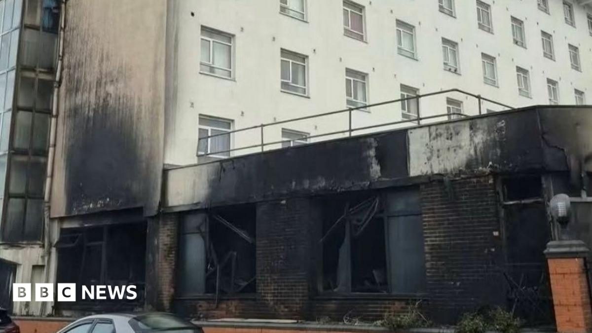 Homes evacuated over fears fire at seaside hotel weakened building's structure