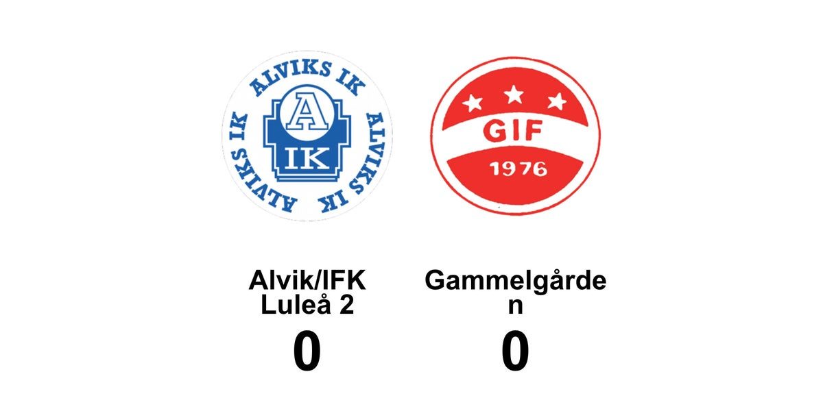 Delad pott när Alvik/IFK Luleå 2 tog emot Gammelgården