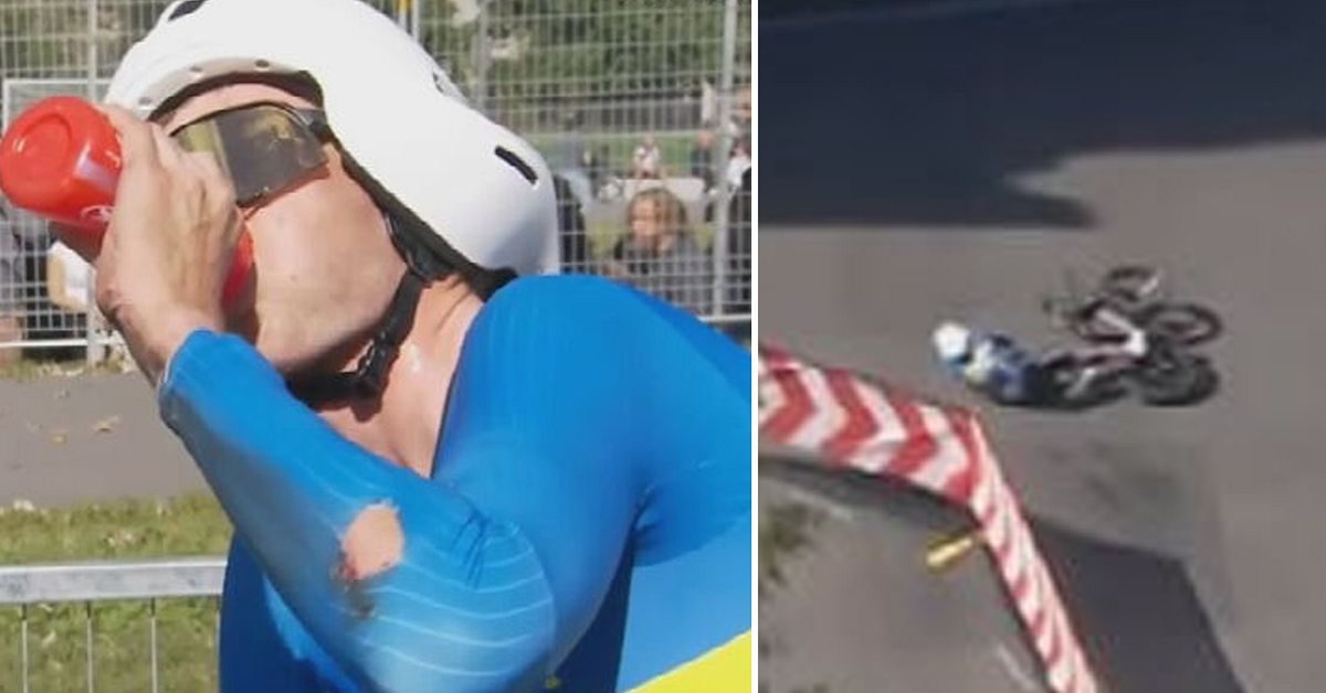 På väg mot medalj i cykel-VM – då vurpar Jakob Söderqvist