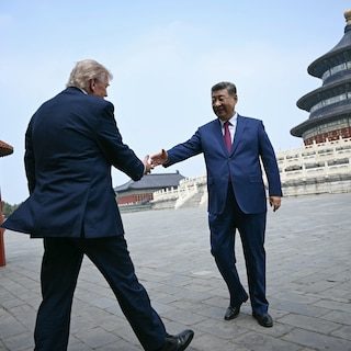 Xi en Trump samen aan staatsbanket in Washington, maar de strijd woedt voort: ‘China laat niet meer over zich heen lope…