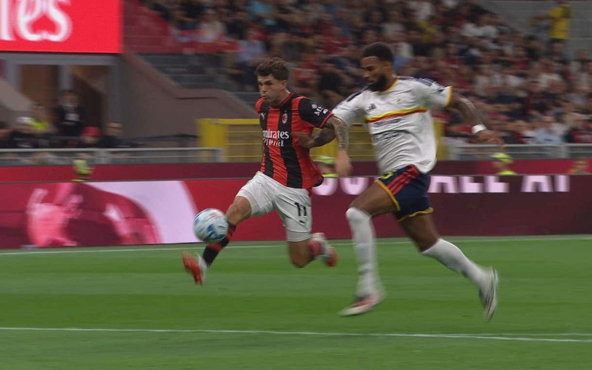 Milan-Lecce, Pulisic torna al gol dopo 266 giorni: stop e tiro di prima. VIDEO