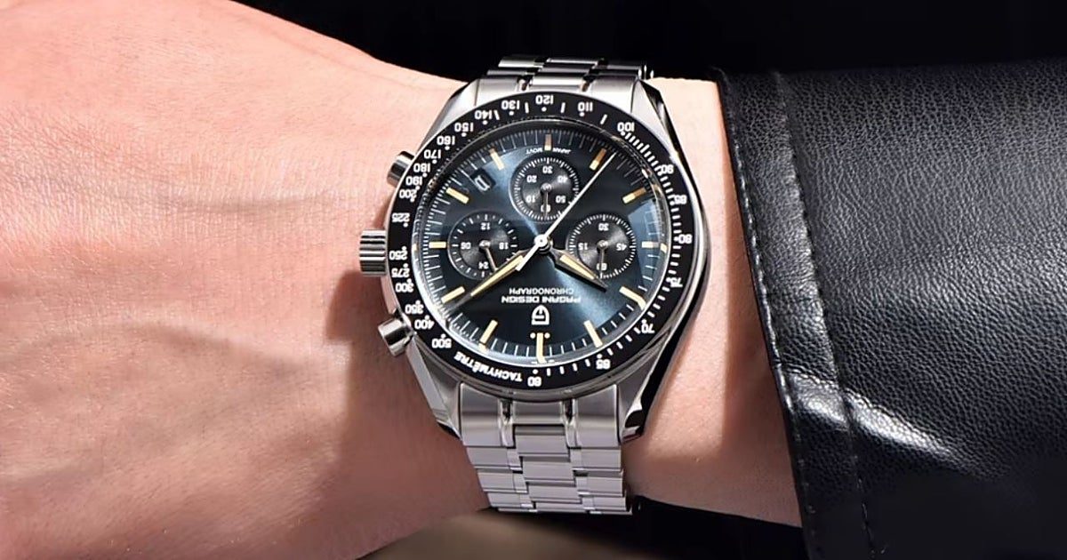 Parece un Rolex por el bisel cerámico, pero es un PAGANI DESIGN con zafiro y cronógrafo VK63