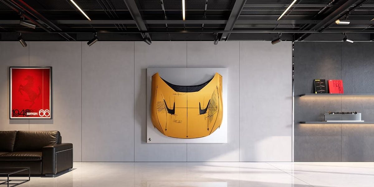 Ferrari Will Sell You Sketched-on Body Panels as Artwork