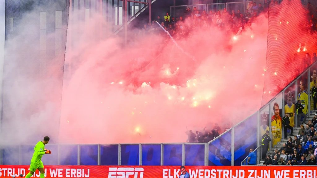 Feyenoord deelt 47 stadionverboden uit na vuurwerkincident bij Cambuur