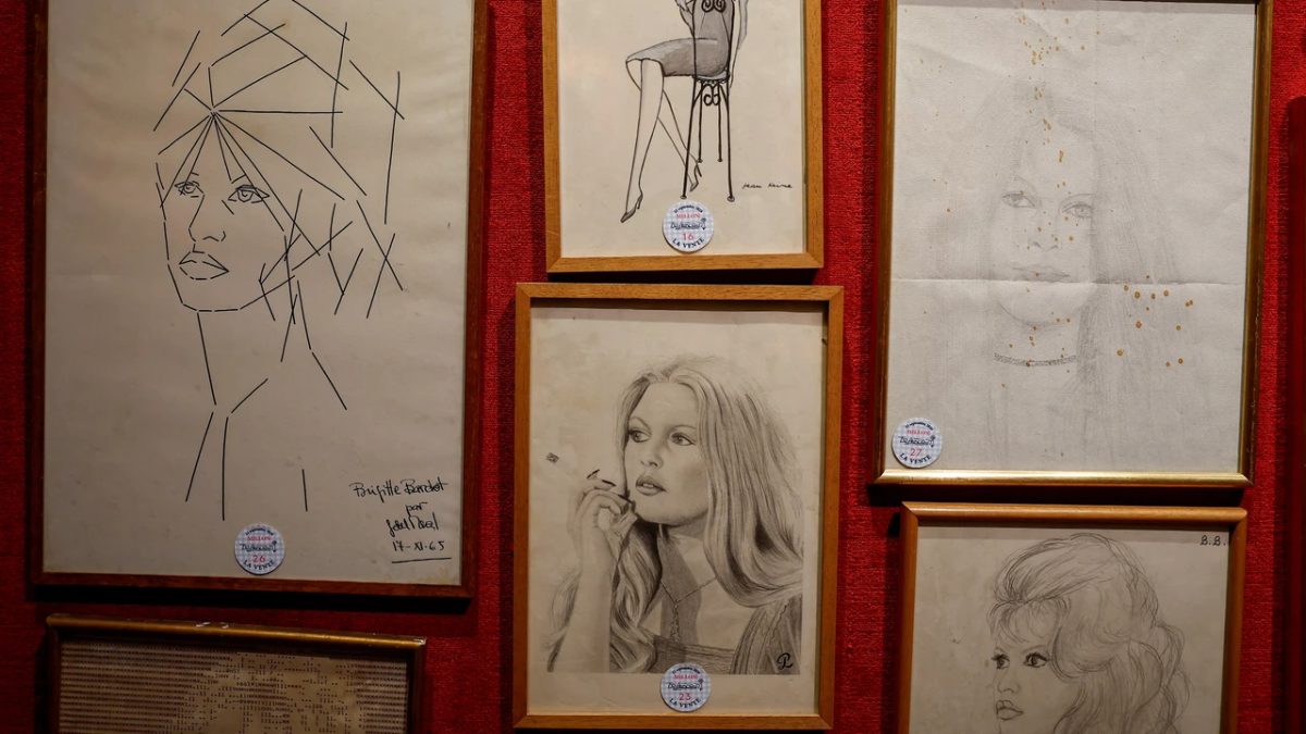 Fiets, typemachine en aanstekers van Brigitte Bardot onder de hamer
