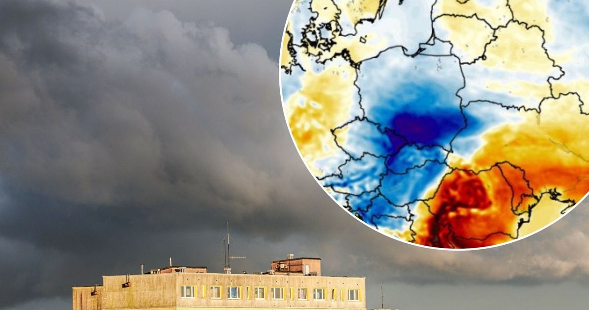 Polska podzielona dokładnie na pół. Silna presja jesieni