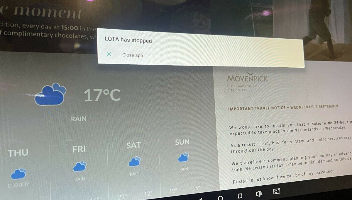 It's raining, the transport isn't working, and now an Android app wants to walk out in solidarity