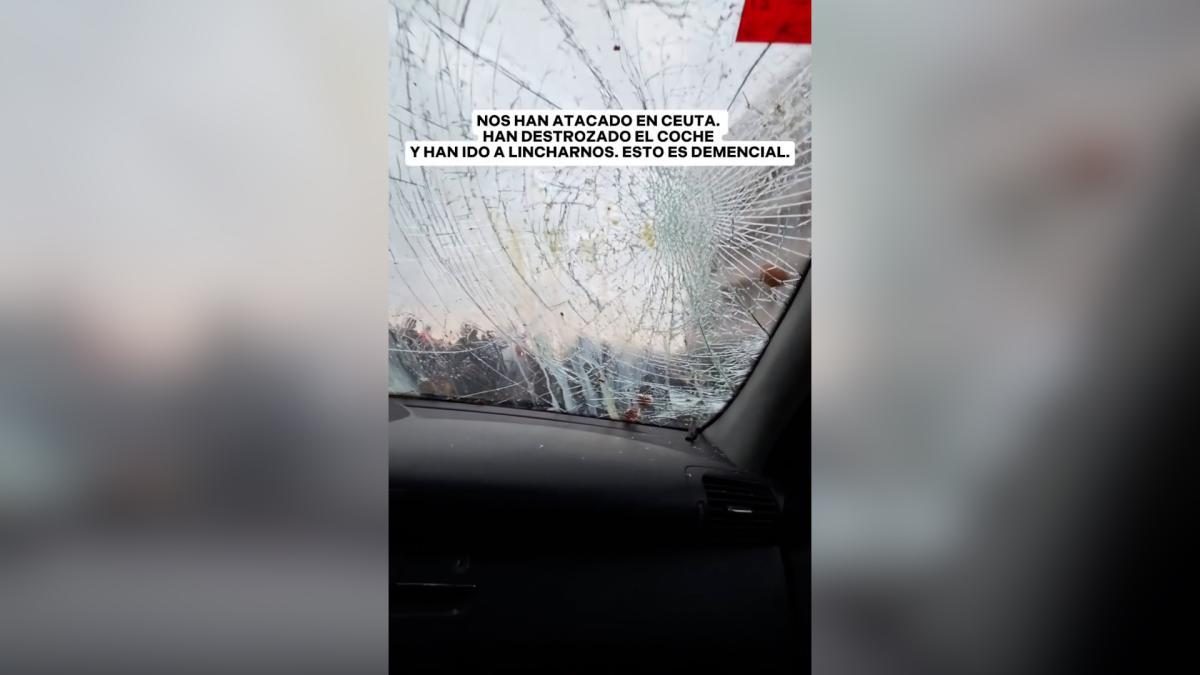 Un grupo de ceutíes ataca un coche de una diputada autonómica: “Nos iban a linchar”