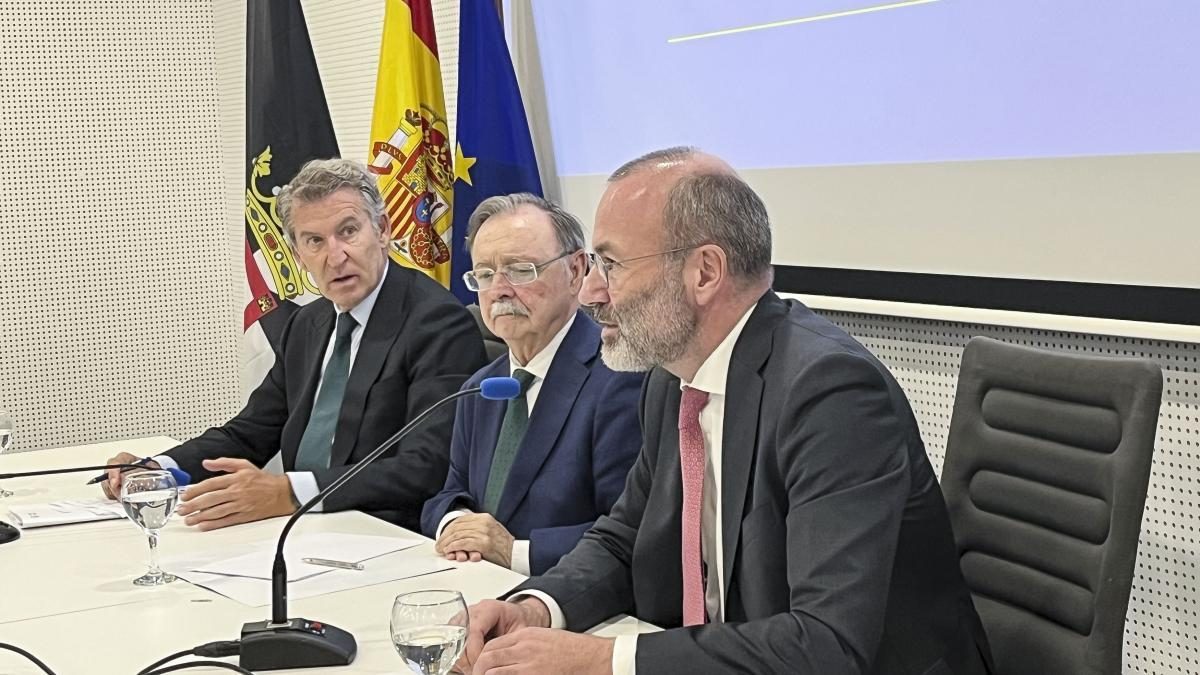 Feijóo reivindica su influencia europea con Weber: “Europa está con Ceuta y está en Ceuta”