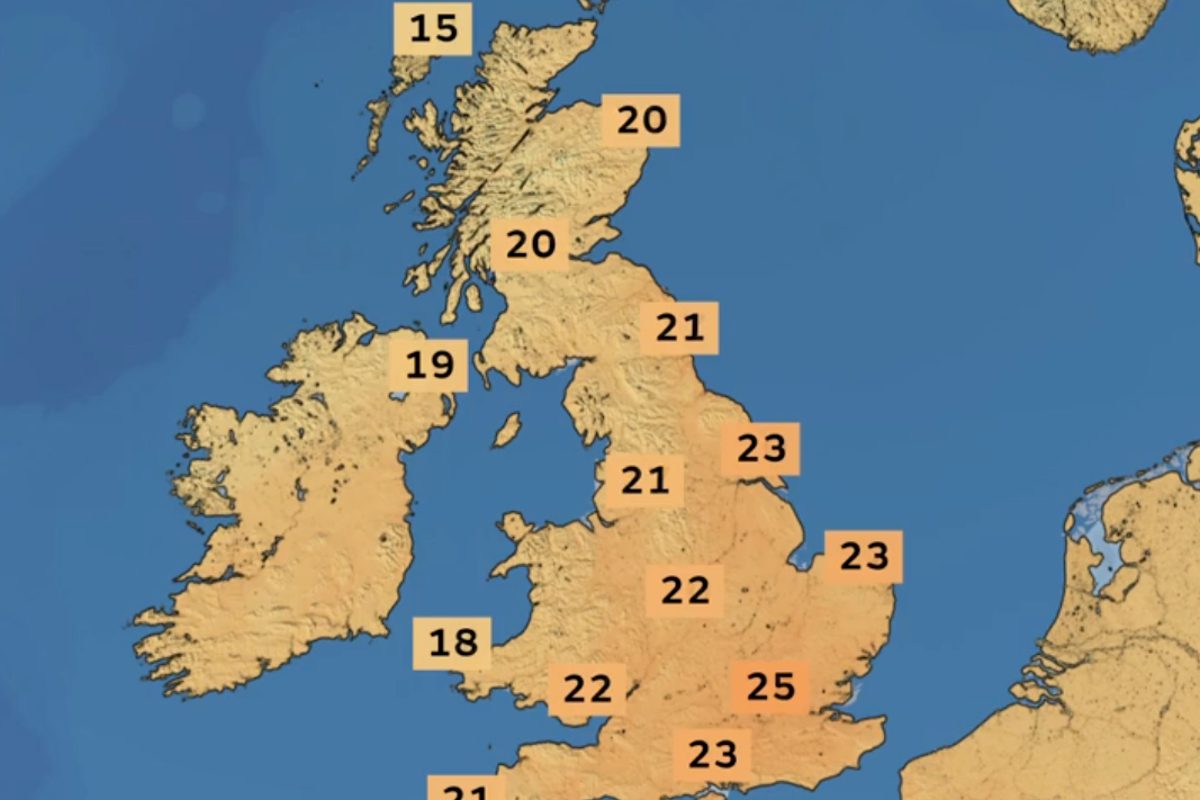 UK to see warm spell with temperatures as high as 26C before wind and rain hit