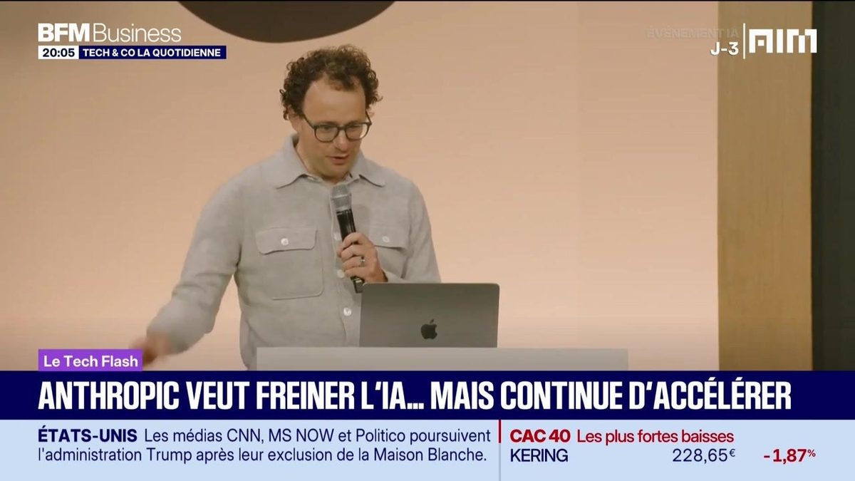 Le Tech Flash : Anthropic veut freiner l'IA... mais continue d'accélérer, par Léa Benaim - 21/09
