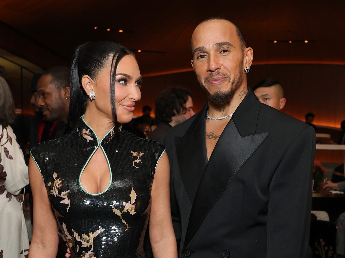 Kim Kardashian Revives a Tom Ford-Era Saint Laurent Look for Date Night With Lewis Hamilton
