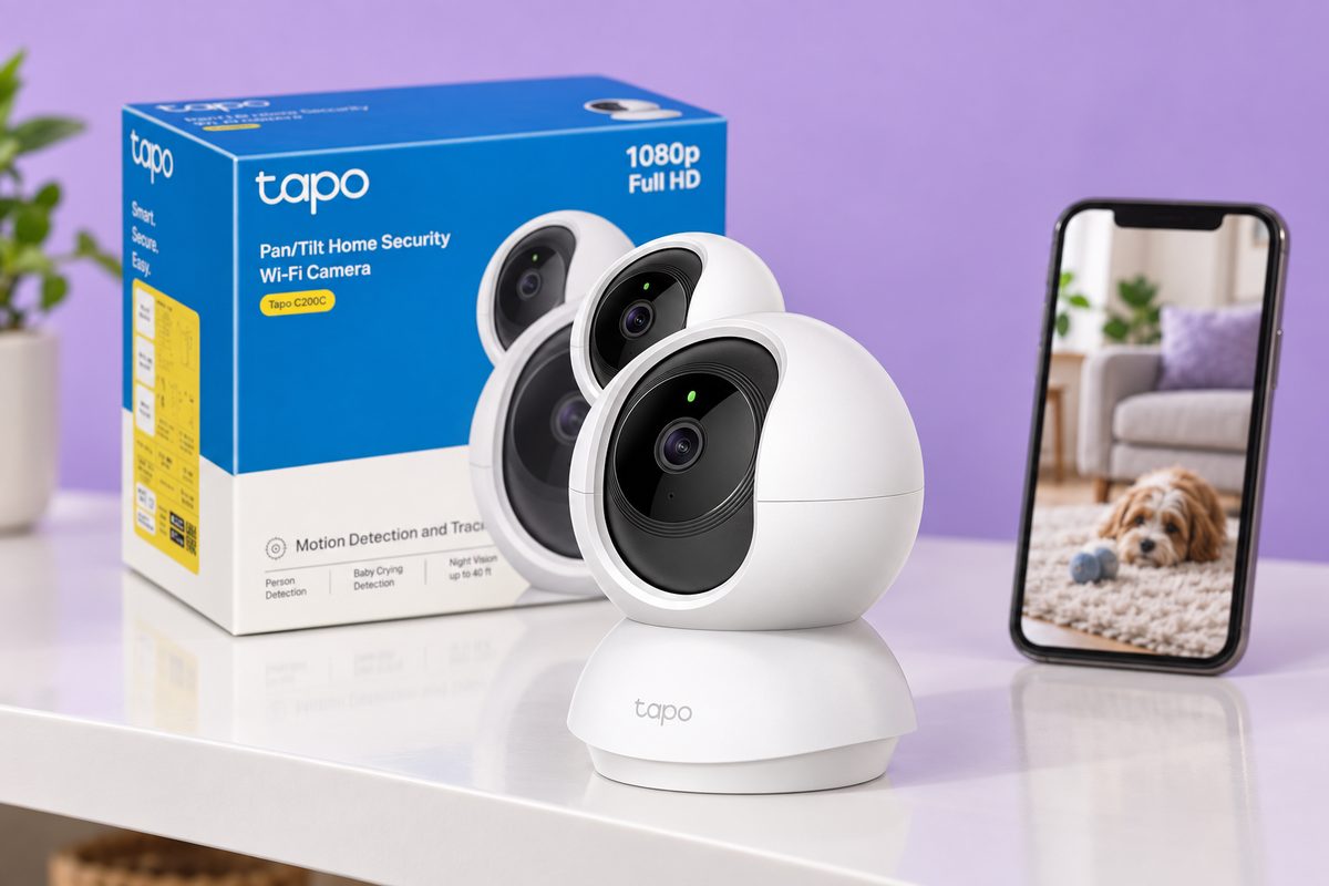 Tapo C200C a soli 21.84€ controlla casa a 360° e registra su microSD