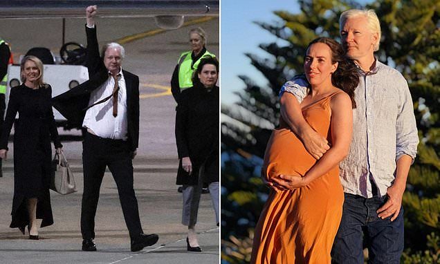 Julian Assange, 55, set to become a father again as wife Stella shares pregnancy news