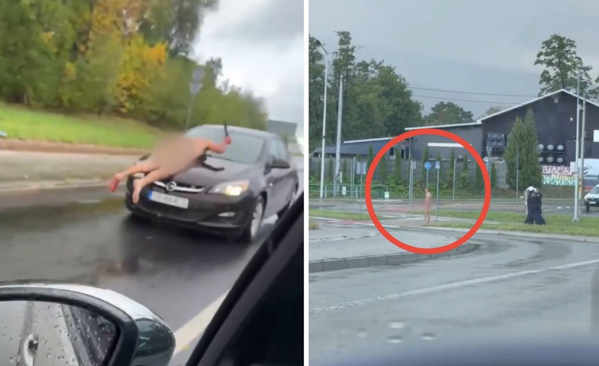 Nagi mężczyzna z maczetą w Bielsku-Białej. Policja użyła tasera