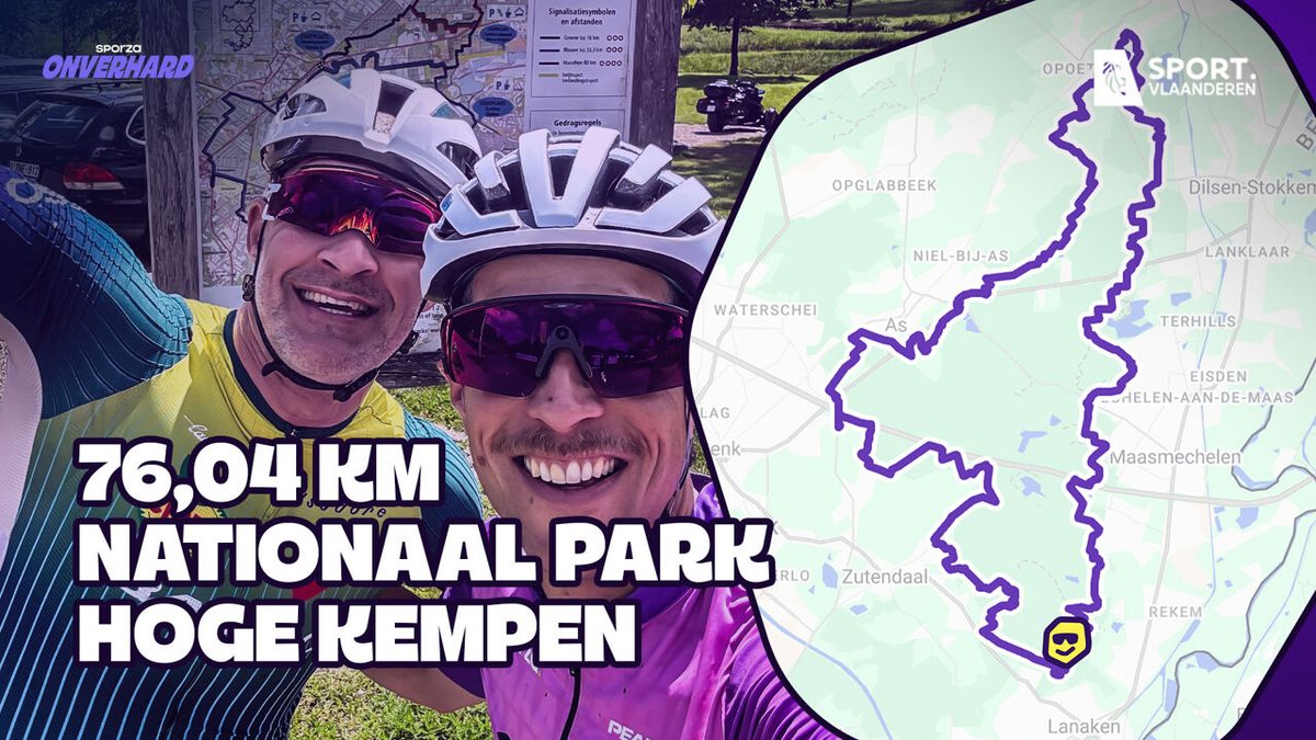 "We zijn nog lang niet halfweg": Bert en Jelle Van Damme zien af bij de ontdekking van de MTB Marathonroute Hoge Kempen