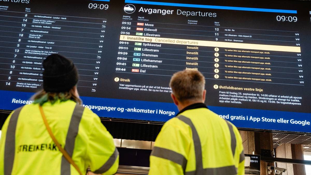 Togstreiken: Flere innstilte tog onsdag