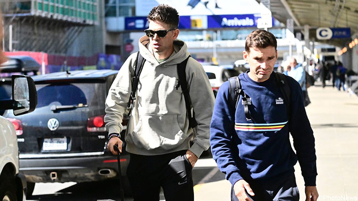 Volledige Belgische selectie is in Canada: vliegtuig met Van Aert, Nys en ook Van der Poel geland in Montréal